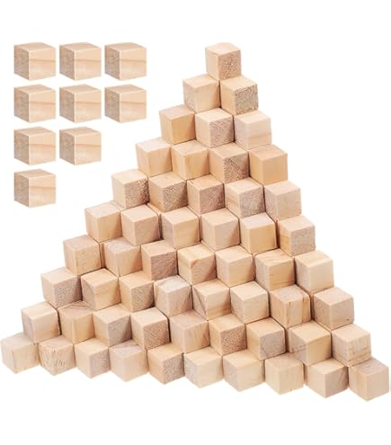 Amazon | 3cm角 ヒノキ キューブ ブロック27個 積み木 図形 パズル